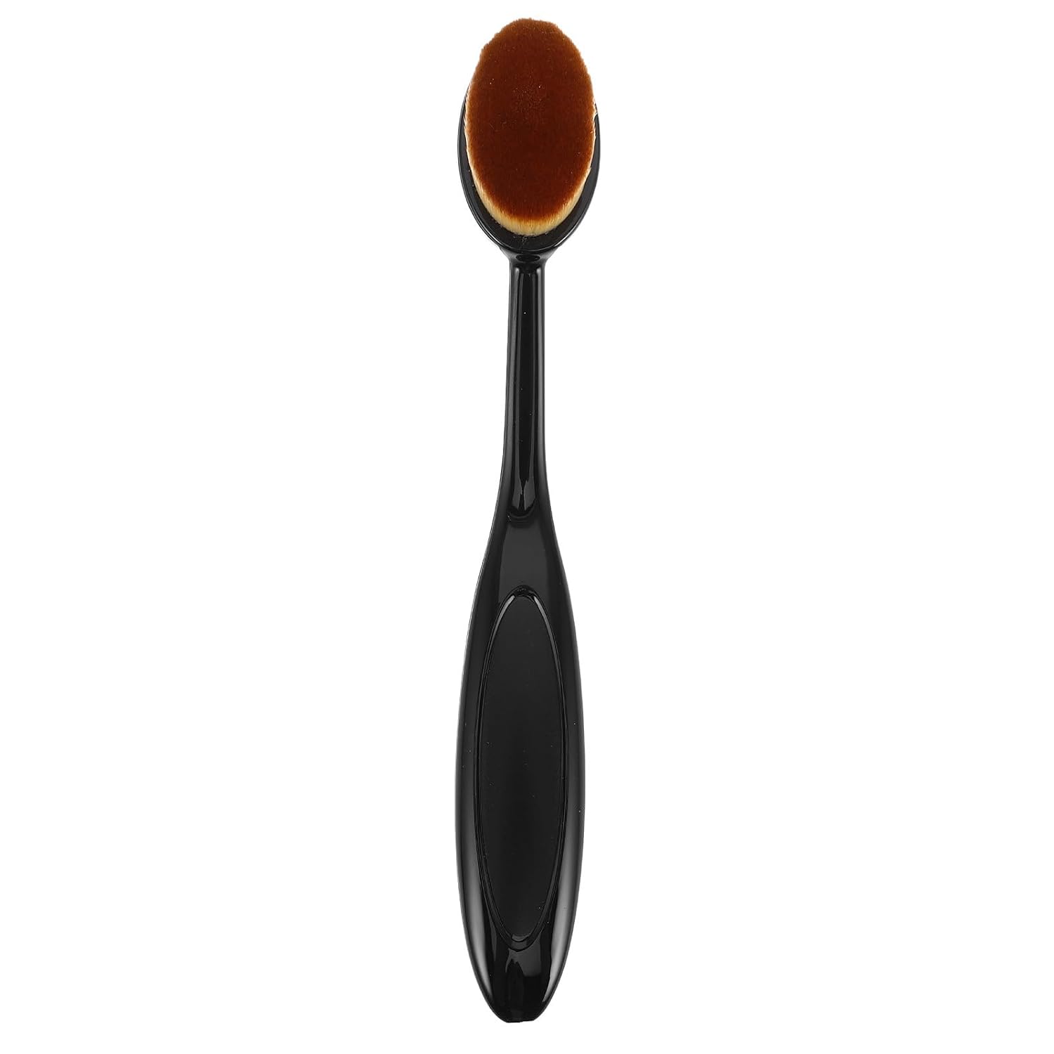 STAHAD Makeup Brush Set Travel Size Powder Foundation Brush Black Long Handle for Loose Powder Blush Highlighter Application