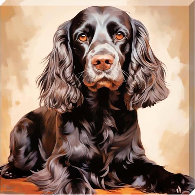 Cocker épagneul sur toile tendue pour sublimer votre décoration de salon