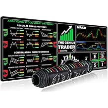 excovip Stock Market Mouse Pad, Investing Guidance for Beginners, Finance Gifts for Day Trader Investor, Large Mouse Mat for Keyboard and Mouse 70x30 cm 0379