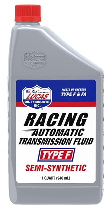 Lucas Oil 11020 Semi-Synthetic Racing Automatic Transmission Fluid Type F - 1 Quart (Pack of 6)
