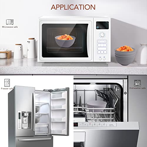 Greenandlife Unbreakable Cereal Bowls - 24 Oz Wheat Straw Fiber Lightweight Bowl Sets 4 - Dishwasher & Microwave Safe - For,Rice,Snack Bowls #TOP3