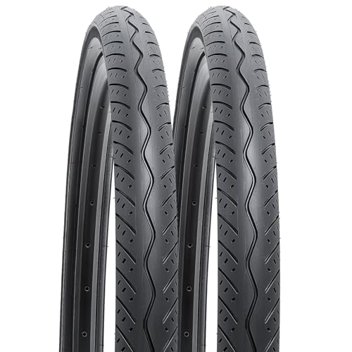 YUNSCM 2-PCS 24" Road Bike Tires 24 x 2.0/54-507 Compatible with Road Bike 24x2.0 Bike Bicycle Tires (Y-815)