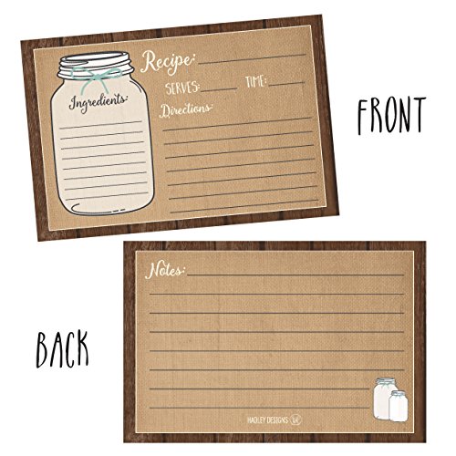 (Set Of 50) Vintage Recipe Cards, Bridal Shower Neighbor Christmas Holiday Gift Recipe Cards, 4X6 Blank Recipe Cards For Bridal Shower, Cute Recipe Cards 4 X 6, Bridal Shower Recipe Cards #TOP1