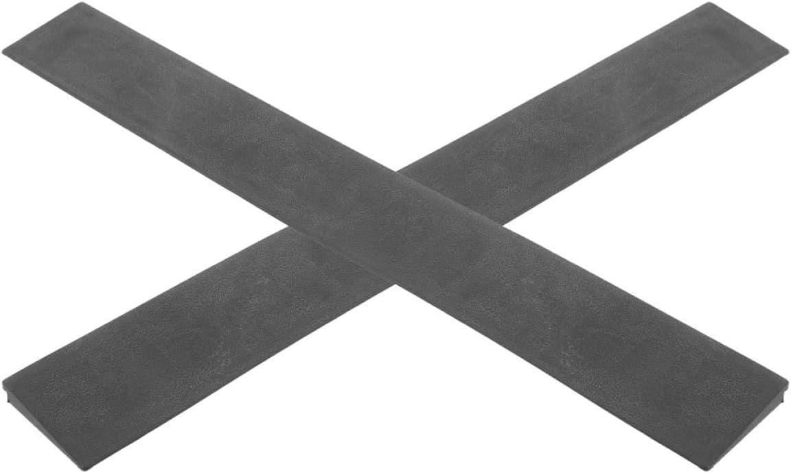 2pcs Rubber Ramp Mat for Home Threshold 50cm X 1cm Sweeping Robot Doorway Ramp Cushion Indoor Office Stair Step Aid