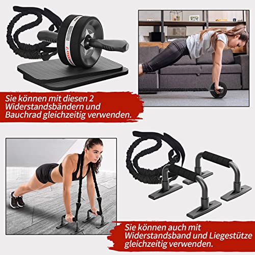 perfekt für Anfänger und Profis (98 Zeichen). - Detailansicht von EnterSports ABS Roller 6in1 Schnäppchen Dealfoxx.de