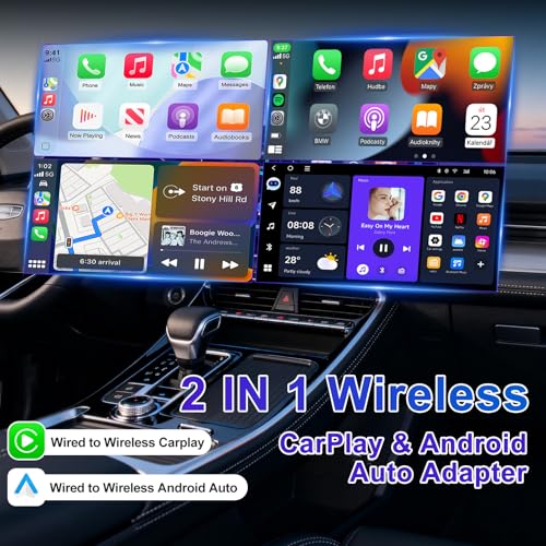 Adaptateur sans fil CarPlay et Android Auto, boîtier compact haute performance - 3