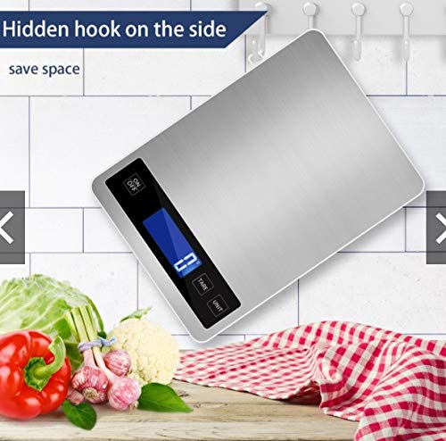 Mini Balança Digital De Precisão Cozinha 1g A 5kg C/Relógio