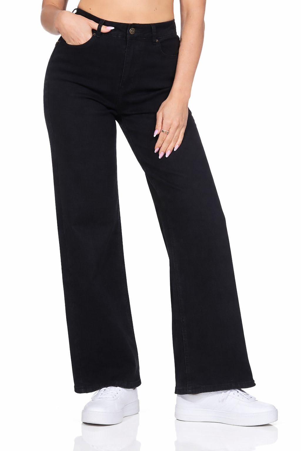 Hailys LG HW C JN KA44DDY Frauen Jeans blau Basics, Casual Wear, Streetwear