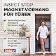 tesa Magnetvorhang XL selbstschließend - Insektenschutzvorhang mit Magneten für Balkon- und Terrassentüren - zur einfachen Montage ohne Bohren - 2,4 m x 1,2 m
