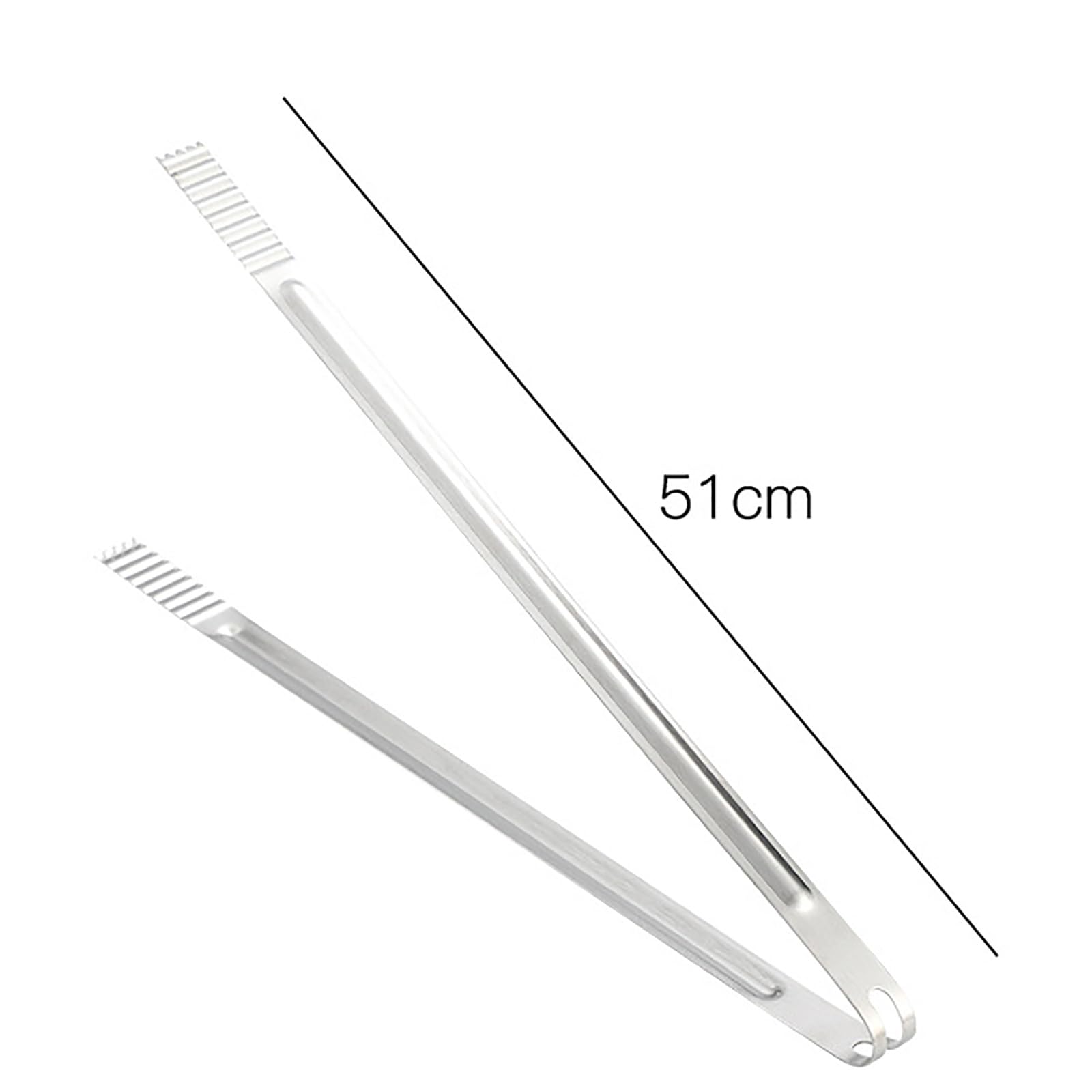 Pinzas de cocina de acero inoxidable, pinzas extendidas de 51 cm, para barbacoa, catering y parrilla, utensilios de cocina duraderos y antideslizantes para carne y cocina