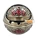 Honoro Windproof Ashtray with Lid for Outdoor and Indoor Use,Metal Portable Cigarette Ashtrays,Ball Ash Tray,Red Rose,Bronze