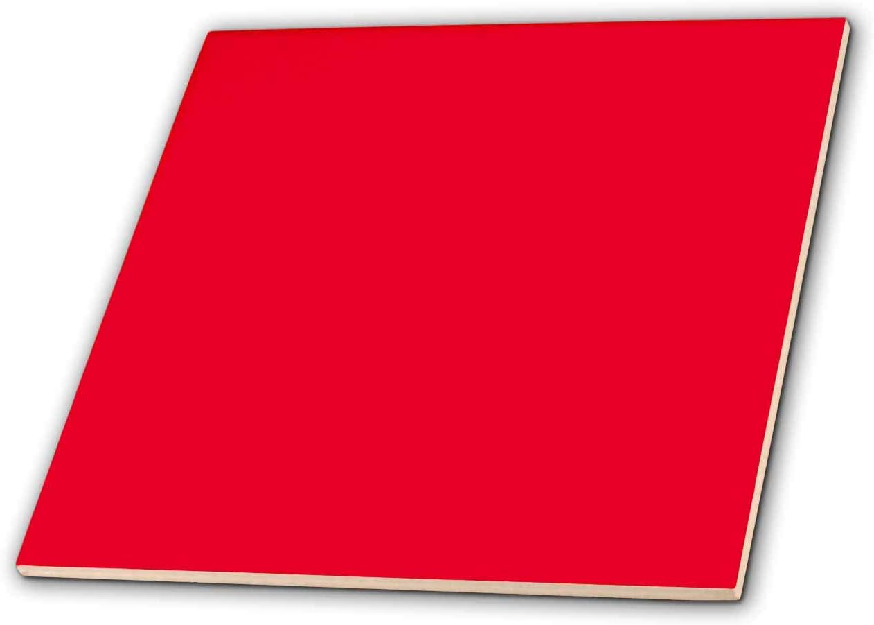 3dRose Color Spanish red - Ceramic Tile, 12-inch (ct_317401_4)