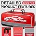 General Medi 127-Pieces Roadside Car Emergency Kit Include Mini First Aid Kit, Jumper Cables,Tow Rope, Bandage, Safety Vest, Emergency Triangle, All in One Pack