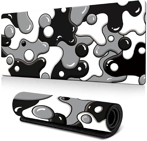 Abstract Fluid Color Blending Mouse Pad Non-Slip Rubber Desk Mat For Office, Gaming 300x600x2mm(No.2)