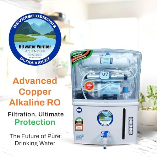 Image of Aqua RO Water Purifier RO+UV+TDS Advance Technology Electric Water Purifier With Metallic Sheet for Home-(RO+UV+UF+TDS Adjuster) for Home and Office, 12 Litre Storage, 2200 TDS(Made in India)