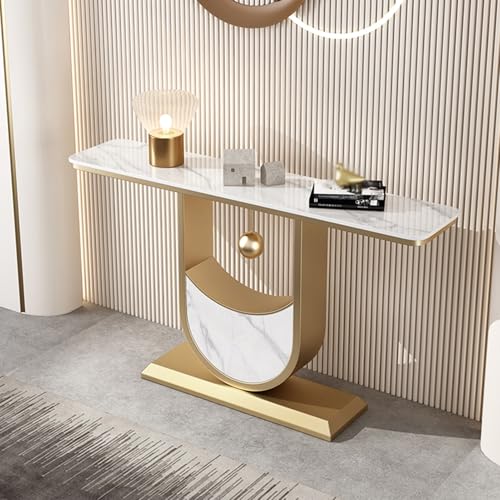 Mesa de recibidor estrecha estilo Oro C para decorar la entrada y el salón