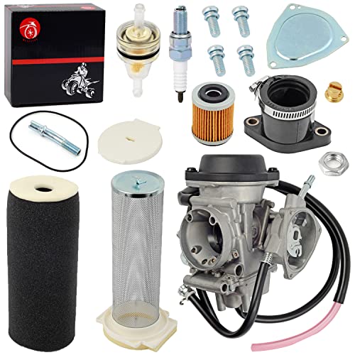 Image of Carburetor Carb & Air Filter & Guide Intake Manifold Boot Kit For Yamaha 2004-2013 Raptor 350 Air Filter