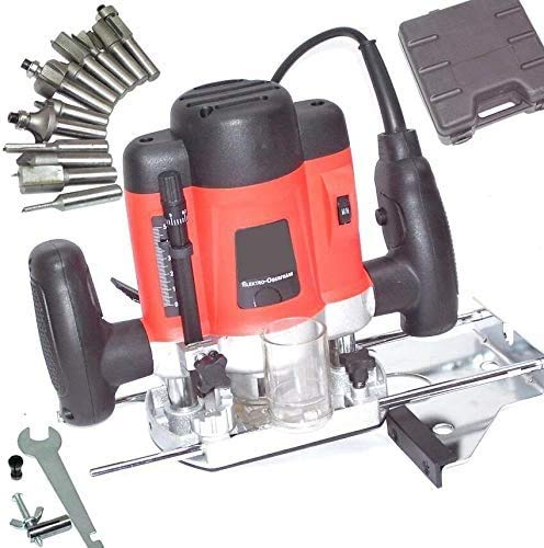 Fresadora de mesa de 1300 W 55692, fresadora con fresa y maletín AWZ