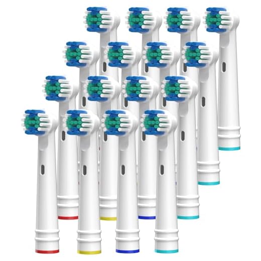 Cabeças de escova de dentes de substituição para Oral B Braun-16 refil de cabeças de escova de dentes elétrica profissional compatível com Oral-B 7000/Pro 1000/9600/5000/3000/8000 adultos e crianças