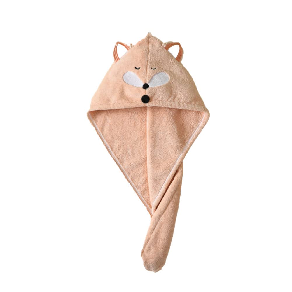 Hair Turban Adult Children's Hair Towel Microfibre Hair Drying Towel with Button Headscarf Quick-Drying Absorbent Hair Drying Towel Girls Women Swimming Cap Panda Towel for Shower Salon Bathroom