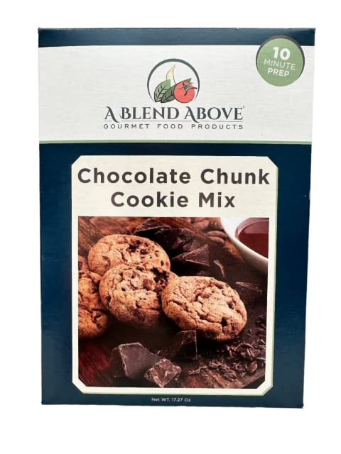 Mezcla de galletas A Blend Above Chocolate Chunk (hace aprox. 36 galletas), Choco-Chip Bliss mezcla de galletas con chispas de chocolate, rápida y