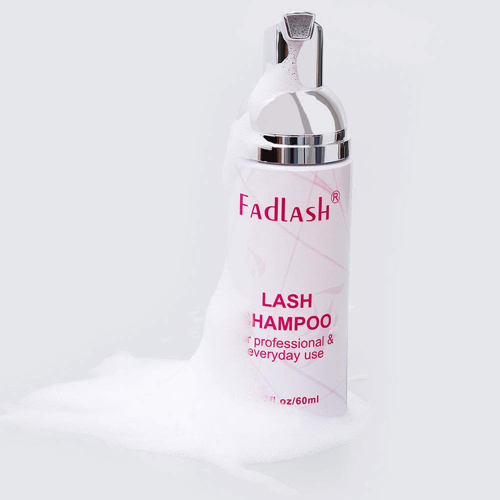 Detergente Ciglia 60ml Pulitore per Ciglia Shampoo per Ciglia Lavaggio Dai un Pennello Morbido Lash Shampoo