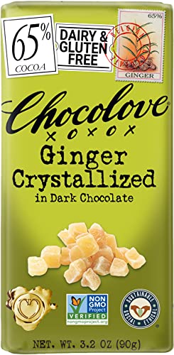 Chocolove Ginger Crystallized in Dark Chocolate