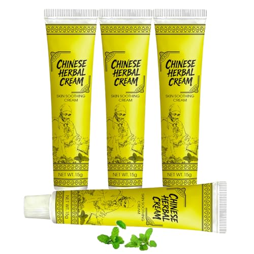 East Asian Natural Herbal Cream Natural Moisturising Cream with Botanicals Nourishing Formula for Soft Skin (4 PCS)