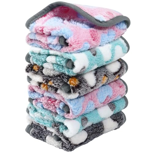 6 Stück Meerschweinchen-Decken Wiederverwendbare Fleece-Einlage für Kleintiere Saugfähige Meerschweinchen-Einlagen Waschbare Haustier-Urinunterlage Weiche Schlafmatte für Hamster, Frettchen, Igel und 6 Stück Meerschweinchen-Decken Wiederverwendbare Fleece-Einlage für Kleintiere Saugfähige Meerschweinchen-Einlagen Waschbare Haustier-Urinunterlage Weiche Schlafmatte für Hamster, Frettchen, Igel und