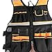 Leefasy Safety Tool Vest Enough Pockets Electrician Carpenters Reflective Chest Tools Vest Tool Holder Adults Workwear for Industrial Outdoor Work