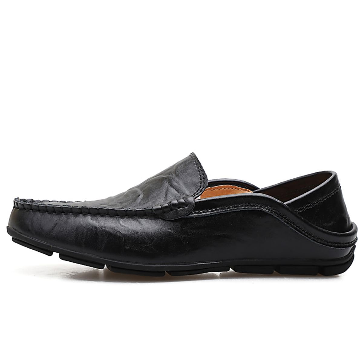 Mocassins pour Hommes Mocassins en Cuir Respirants et décontractés Mocassins fabriqués à la Main Mocassins à Enfiler Business Shoes 38-49 EU