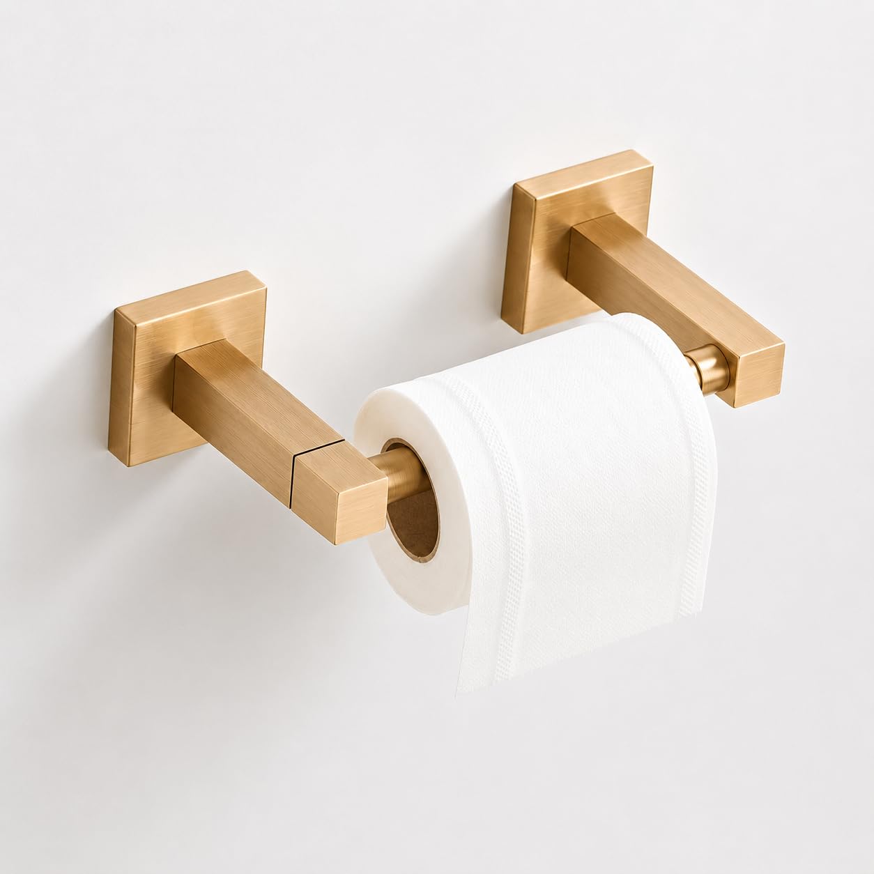 Matte Black Toilet Paper Holder Wall Mount, Bathroom Toilet Paper Holder for SUS 304 Stainless Steel, Double Post Pivoting Square Toilet Paper Roll Holder for Bathroom RV Paper Towels for TP — Amazon image 10