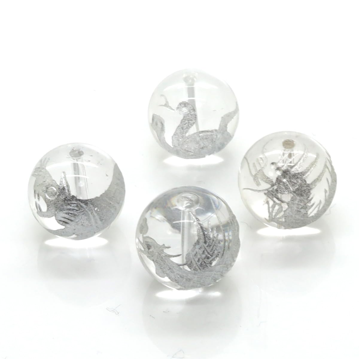 天然石いろいろ玉彫り物セット