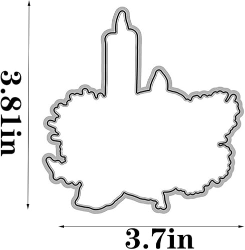 Miniatura 2 de Juego de sellos y troqueles transparentes para hacer tarjetas, plantillas de corte para álbumes de recortes, álbum de fotos, papel decorativo,