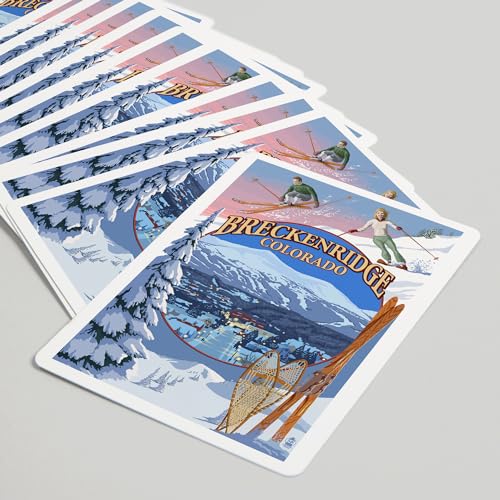 Lantern Press Breckenridge, Colorado, Deck Poker 52 cartas miniatura 5