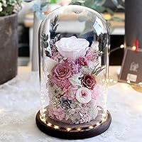 プリザーブドフラワー プレゼント ガラスドーム枯れない花 LEDライト付き 514SbYyjVPS._SS200_.jpg