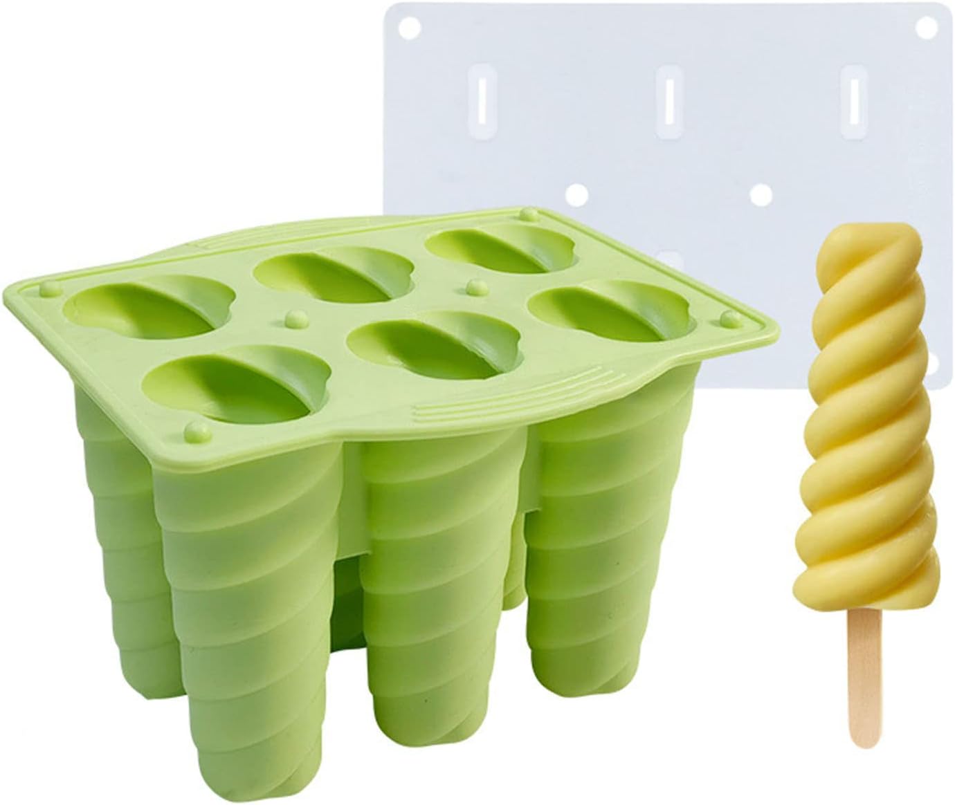 Silicone Ice Cream Mold with Lid Ice for Pop Mold Cream Popsicles Making Kitchen Silicone Pop for Babies
