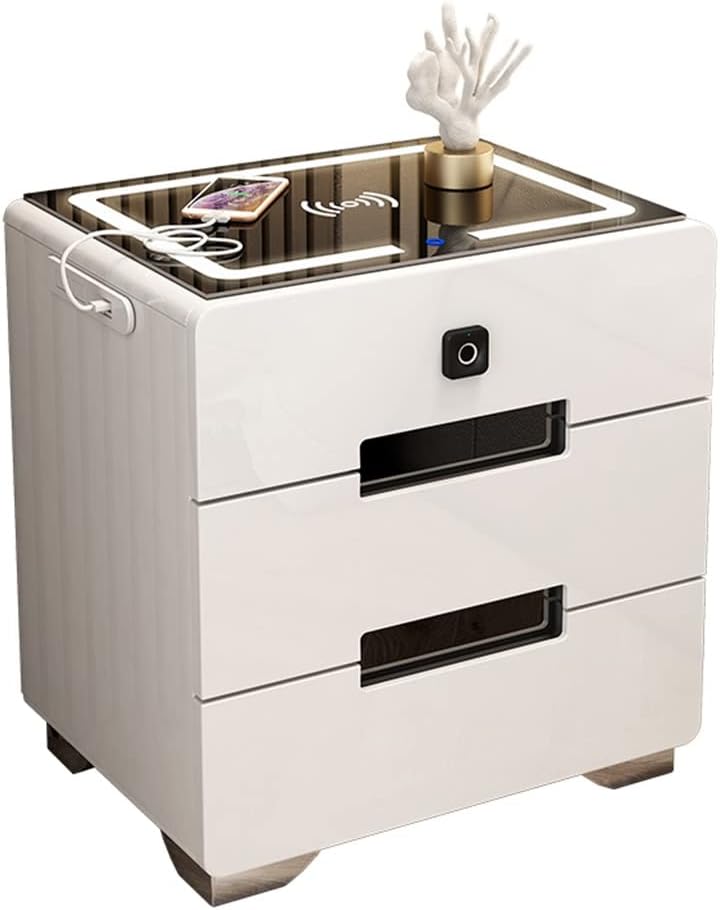 Smart Bedside Table Solid Wood Bedside Table