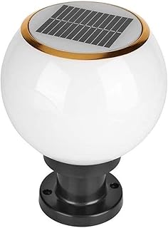 門柱灯 外灯 スタンドライト 門灯 防水 モダンボールソーラーLEDポストライト防水景観柱ランプ芝生ガーデンストリートピラーランプパティオコミュニティランタン屋外パス装飾テーブルライト 屋外ガーデン ライト フェンス 塀 門灯 柱灯 外灯(25cm)