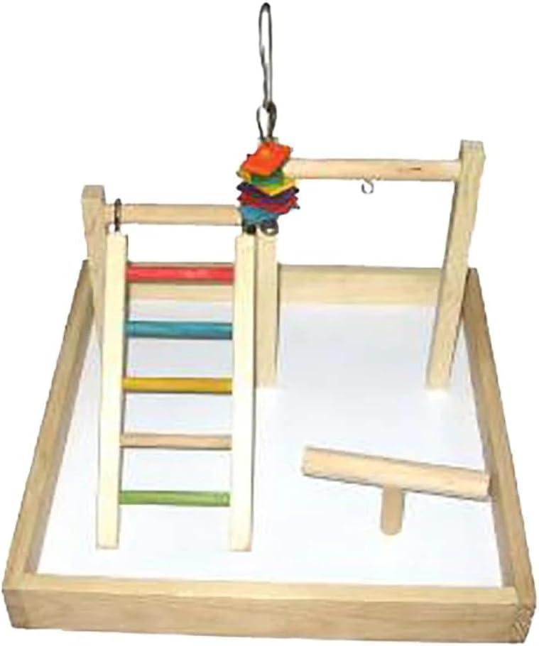 A&E Cage Company Happy Beaks Medium Table Top Play Station for Birds