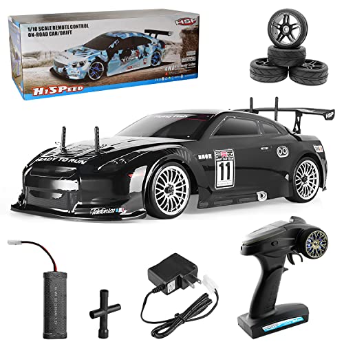 Rraycom Hsp Racing Rc Car 4Wd 1:10 Electric Power On Road High Speed Drift Car 94123 Flying Fish (Black) #TOP7