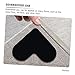 8pcs Non-Slip Carpet Grippers Heart-Shaped Rug Pads Washable Household Rug Stickers for Safe Flooring Pu Material for All Carpet Types