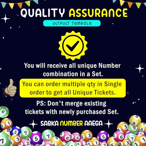 Image of New Year Theme Tambola Tickets | Pink Black Theme 2026 (English) Festive Bingo Housie Cards for Holiday Gatherings & New Year Themed Events (Set of 15 Tickets)