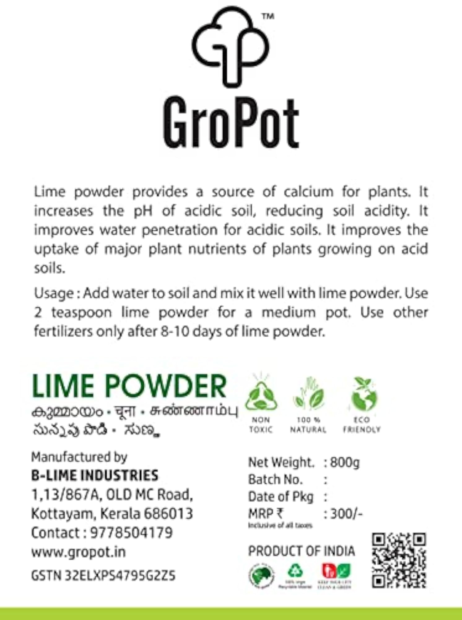 Lime Powder - Natural Citrus Flavor, 800 Grams