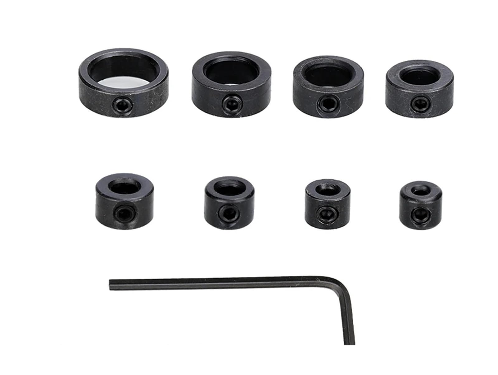 Brocas de tope de profundidad de 3-16 mm para carpintería con posicionamiento ajustable de 8 piezas