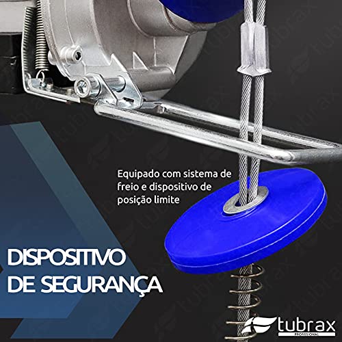 Talha Elétrica Guincho 150/300 Kg 600w 127v Elevação 6/12 M Tubrax