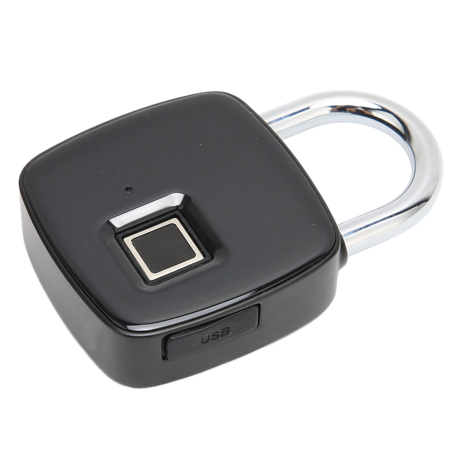 10 Ensembles de Cadenas D'empreintes Digitales, Mini Serrure D'empreintes Digitales Rechargeable USB Intelligente étanche pour Armoire de Valise
