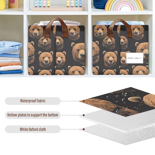 Boîte de rangement grand format imperméable et pliable pour placard et étagères - 5