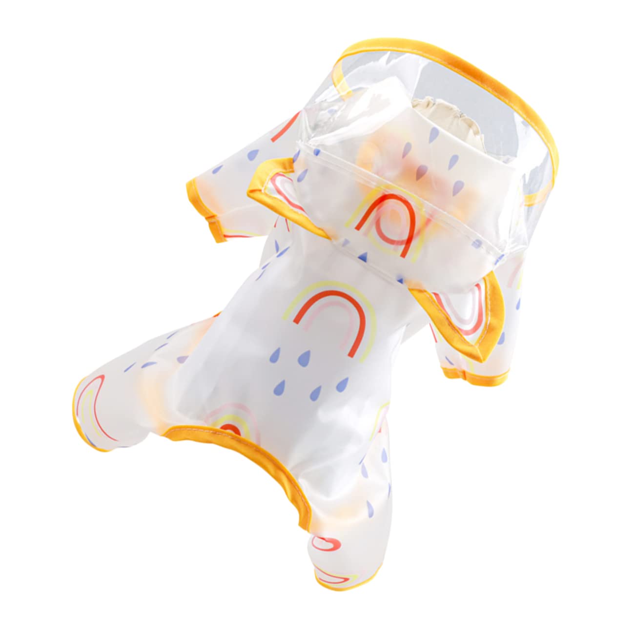 ifundom Lightweight Transparent Dog Raincoat Pet Raincoat for Dogs Hooded Design for Outdoor Activities Compact Easy to Carry for Walking Jogging