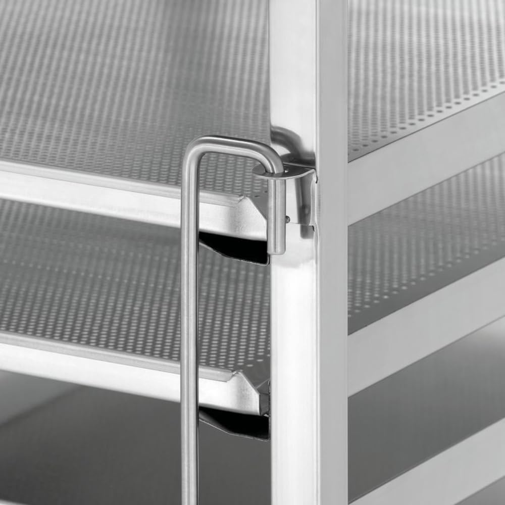 MBH - Carro para Bandejas de Acero Inoxidable 600x400 mm. Carro Profesional con Capacidad para 7 bandejas para hosteleria